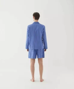 Tekla Fashion Jewellery Poplin Sleep Shorts - Boro Stripes