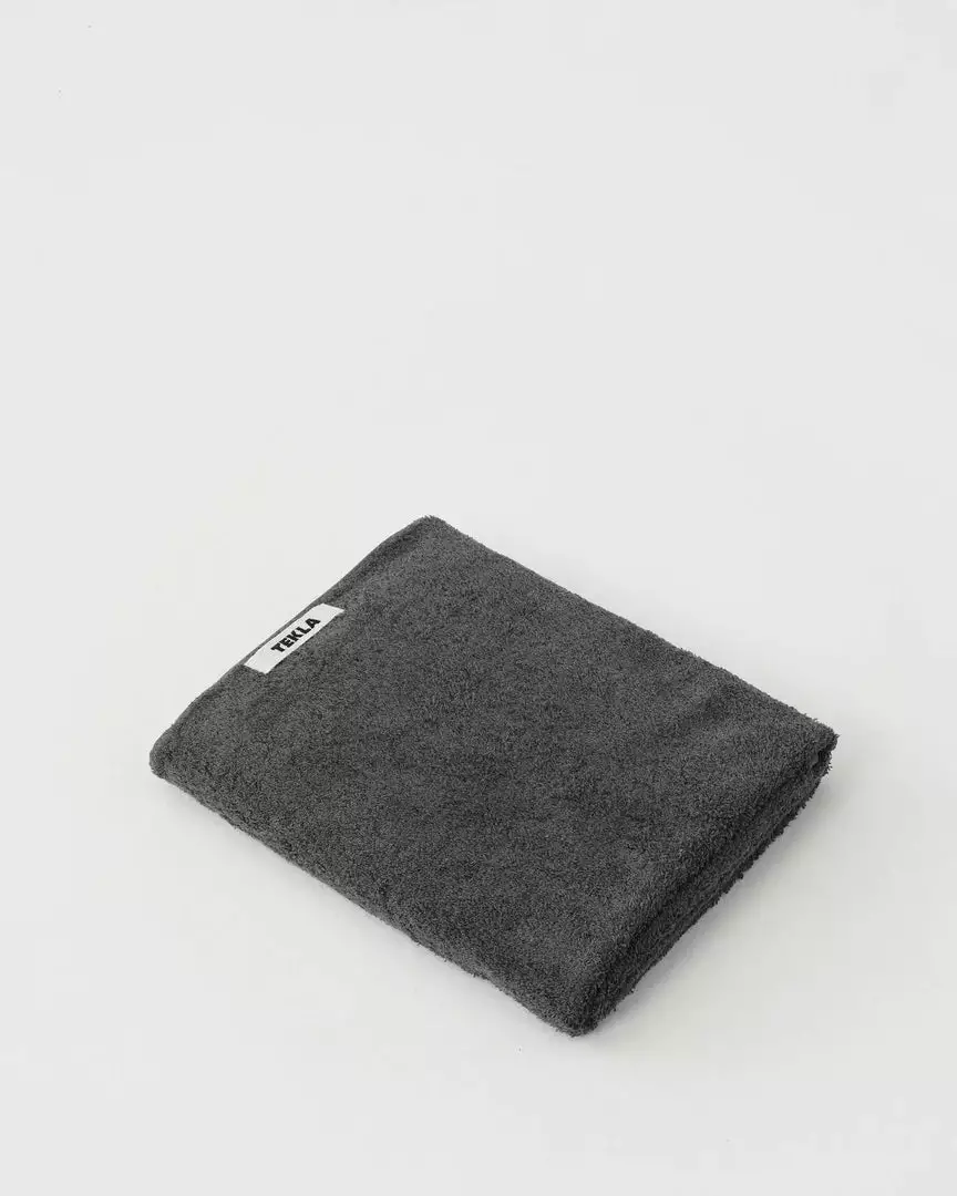 Tekla Organic Cotton Towels - Charcoal Home Living 1 Tekla Organic Cotton Towels - Charcoal Home Living