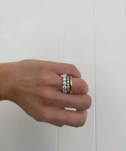 Jessica McCormack Fashion Jewellery Diamond Eternity Band - Round Brilliant Diamond Claw Set 5.38ct