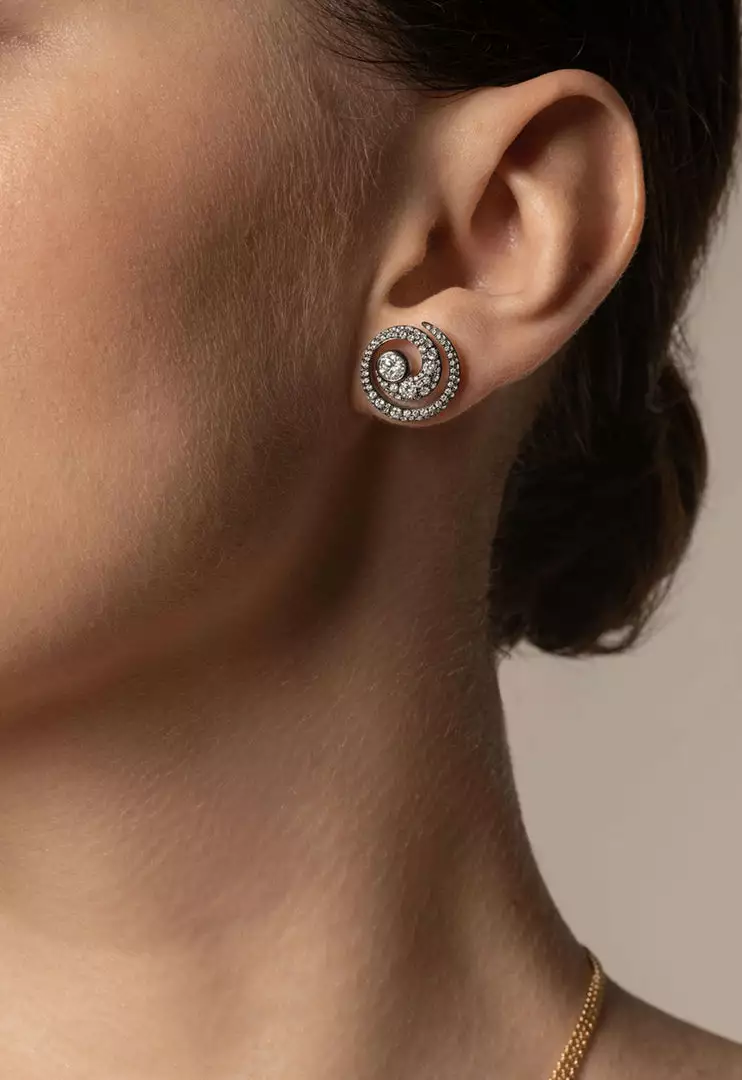 Jessica McCormack Tattoo Diamond Stud Earrings 1 Jessica McCormack Tattoo Diamond Stud Earrings