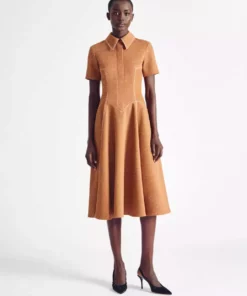 Emilia Wickstead Fashion Jewellery Jody Dress - Hazelnut