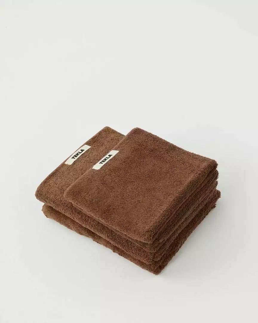Tekla Home Living Organic Cotton Towels - Kodiak Brown 4 Tekla Home Living Organic Cotton Towels - Kodiak Brown