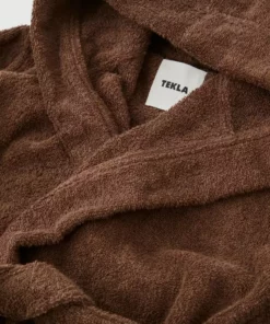 Tekla Towels & Bathroom Linen Kids Hooded Bathrobe - Kodiak Brown