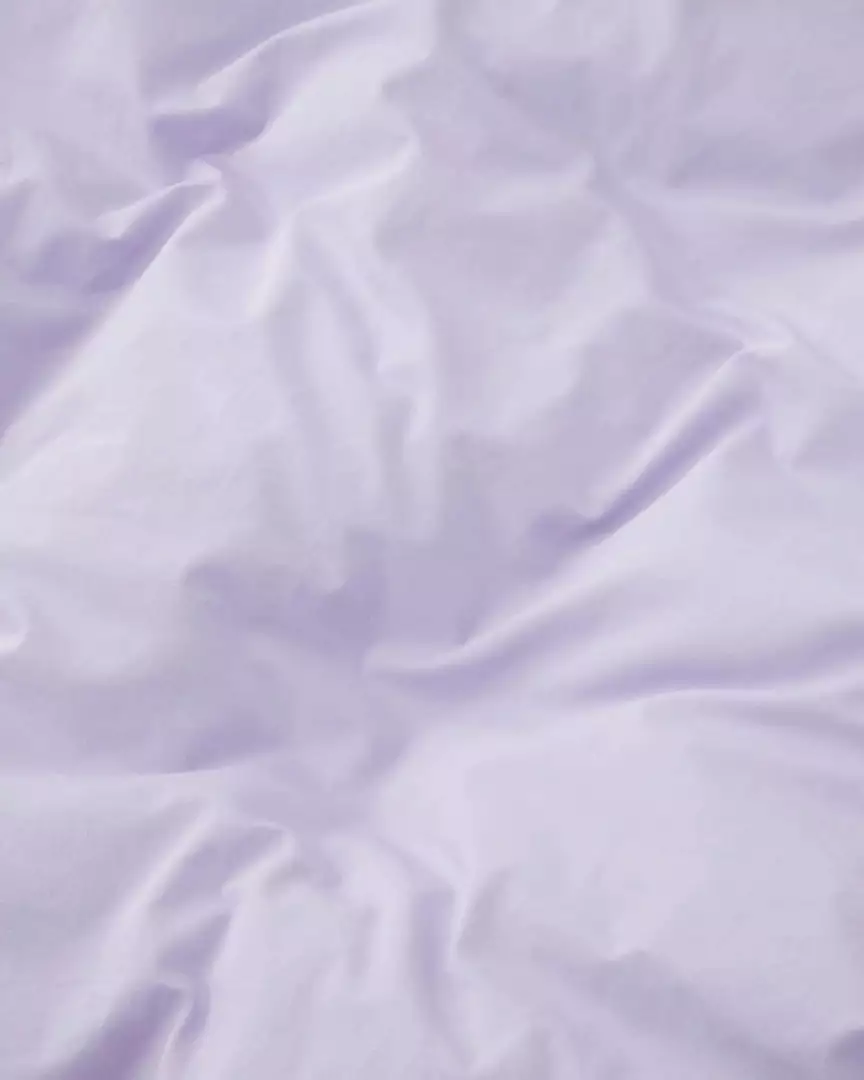 Tekla Cotton Percale Pillowcase - Lavender - Pair 2 Tekla Cotton Percale Pillowcase - Lavender - Pair
