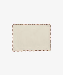 Chiarastella Cattana Home Living Lido Rectangular Coated Placemat - Pain/Brulee