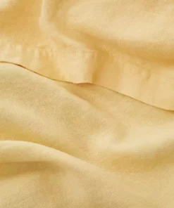 Tekla Home Living Linen Bedspread - Suede Yellow 5 Tekla Home Living Linen Bedspread - Suede Yellow