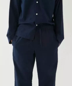 Tekla Poplin Sleep Pants - True Navy Fashion Jewellery