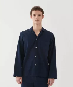 Tekla Poplin Sleep Shirt - True Navy 12 Tekla Poplin Sleep Shirt - True Navy