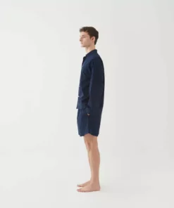 Tekla Poplin Sleep Shorts - True Navy Fashion Jewellery
