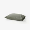 Tekla Cotton Percale Pillowcase - Olive Green - Pair