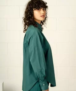 Penny Sage Fashion Jewellery Maryse Shirt - Bottle Poplin