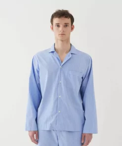 Tekla Dream Gifts For Her Poplin Sleep Shirt - Pin Stripes 11 Tekla Dream Gifts For Her Poplin Sleep Shirt - Pin Stripes