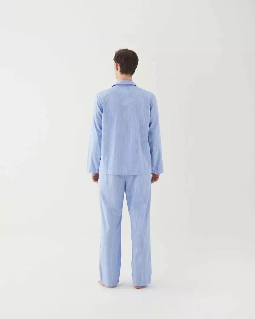 Tekla Dream Gifts For Her Poplin Sleep Shirt - Pin Stripes 4 Tekla Dream Gifts For Her Poplin Sleep Shirt - Pin Stripes