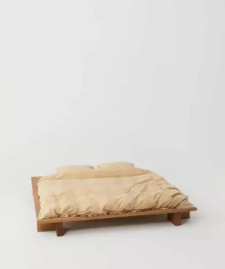 Tekla Cotton Percale Pillowcase - Sand Beige - Pair Home Living 5 Tekla Cotton Percale Pillowcase - Sand Beige - Pair Home Living
