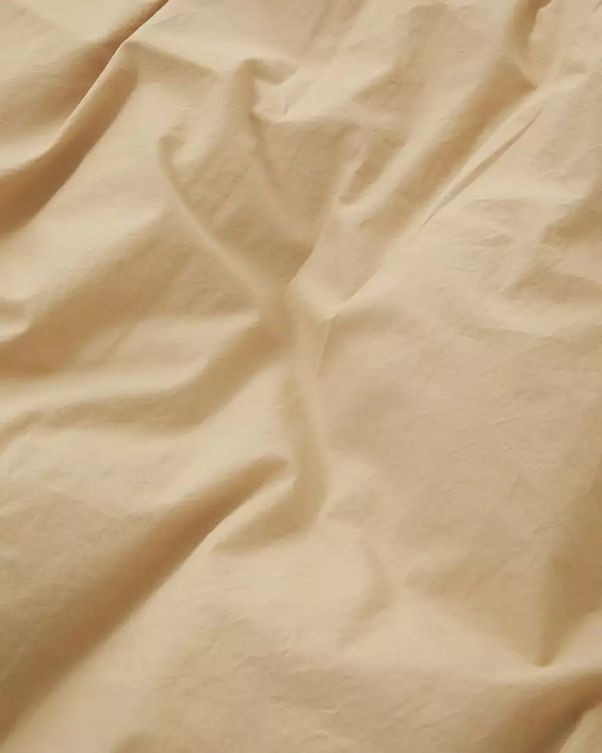 Tekla Cotton Percale Pillowcase - Sand Beige - Pair Home Living 2 Tekla Cotton Percale Pillowcase - Sand Beige - Pair Home Living