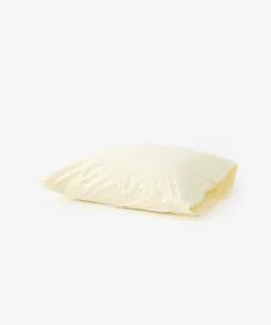 Tekla Home Living Cotton Percale Pillowcase - Sun Bleached Yellow - Pair